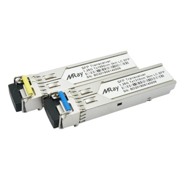 Buy 1.25G SFP Transceiver Modules BX 1310nm FP laser transmitter For FTTO Network at wholesale prices