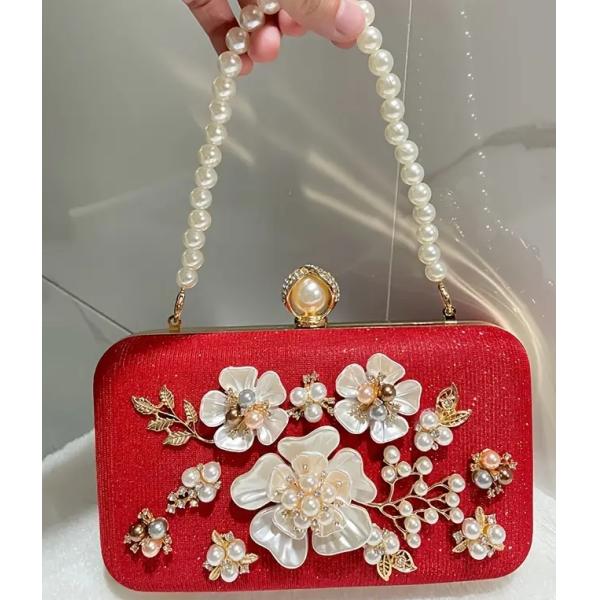 Elegant Evening Handbag with No Printing Polyester Lining Elegant Style