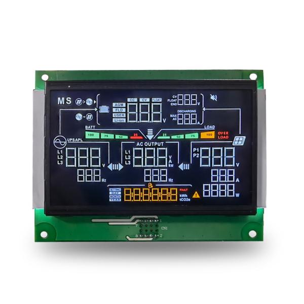Buy Customized VA COB Segment LCD Display Module 1/4 Duty 1/3 Bias 6:00 CLOCK IC CS1621 at wholesale prices