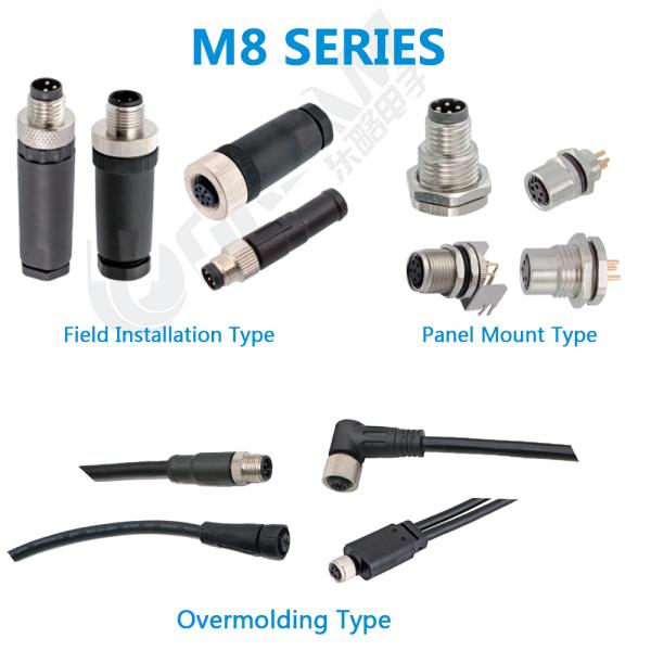 IP67 M12 Connector 4 Pin Wiring A Code Shiled Right Angle Female Plug Screw-Joint Unshielded Waterproof