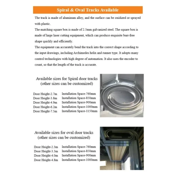 High Speed / Fast / Hard Fast Industrial Door / Insulated Aluminum High Speed Spiral Door