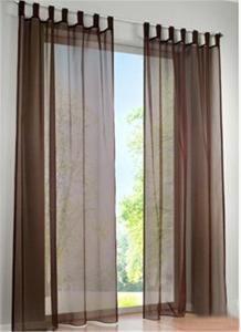 Quality Clear Voile Bathroom Window Curtains With 100 Percent Polyester Material for sale