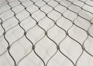 Quality Animal Protection Stainless Steel Rope Mesh / Knotted Wire Net Mesh for sale