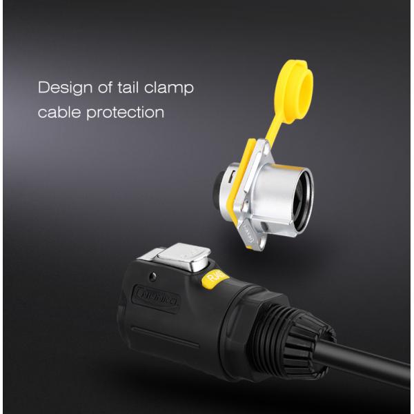 CNLINKO LP24 RJ45 Waterproof Connector LED Display Connector IP68 Waterproof Rj45 Connector