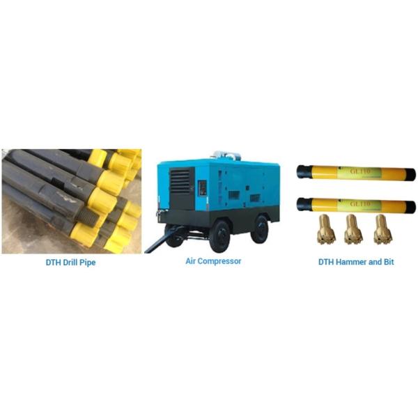 Mini Lightweight Rock Drill Rig DTH 20m Depth For Slope Anchoring