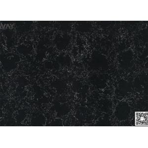 Quality Black Carrara Artificial Quartz Stone Heat Resistance Easy To Clean for sale