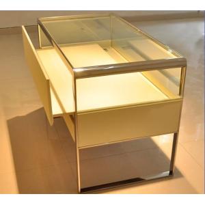 Buy cheap Fashion Luxury Jewelry Display Table , Durable Metal Glass Display Showcase from wholesalers