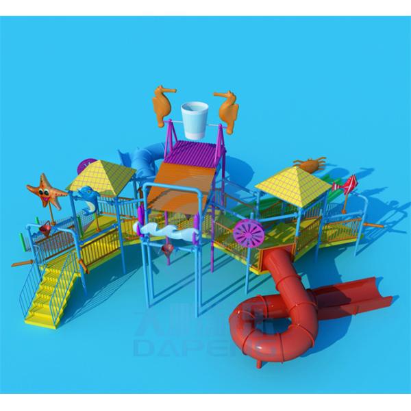 Medium Commercial Water Park Slides Fiberglass Water Playground Slides