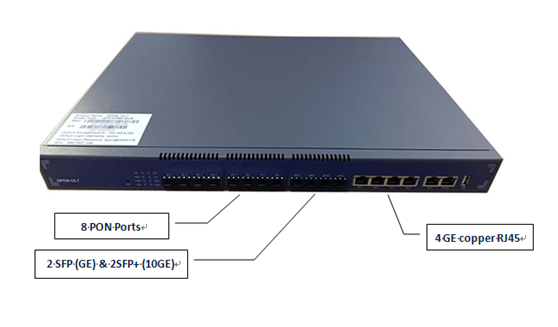 Cassette Type 4 8 PON Ports GPON OLT C+C++ SFP Module GPON EPON OLT