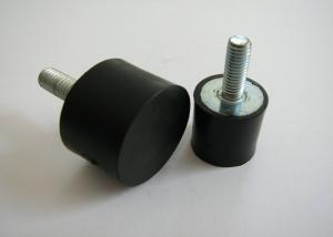 China Black High Elasticity Rubber Shock Mounts / Anti Vibration Machine Mounts on sale