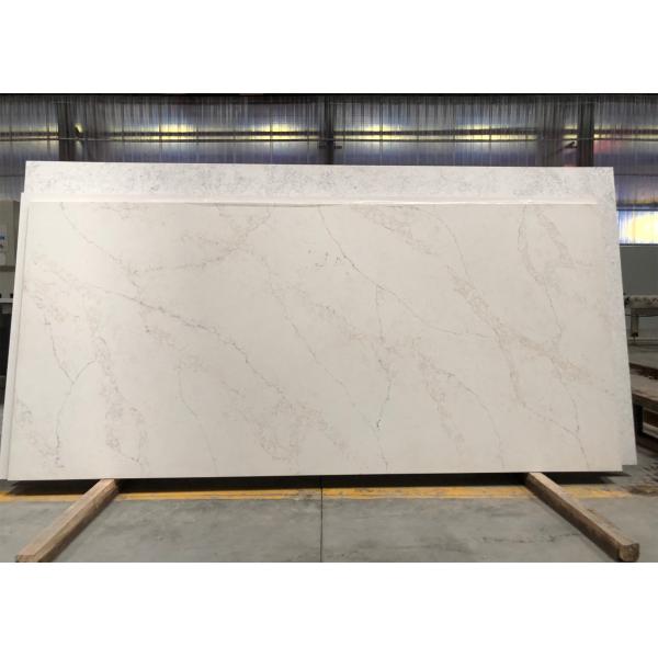 Kitchen Countertop Materials Quartz Slab Durable With NSF SGS Certification