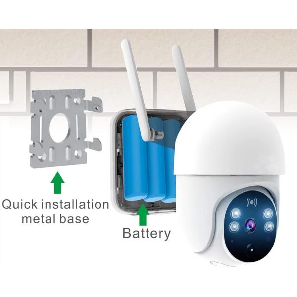 AI PIR 4G Solar Ptz Camera 850nm IR Tuya Smart Camera Wide Angle