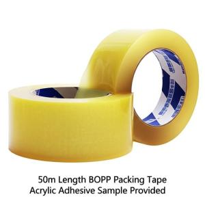 China 50m Length BOPP Packing Tape with Acrylic Adhesive Sample Provided on sale