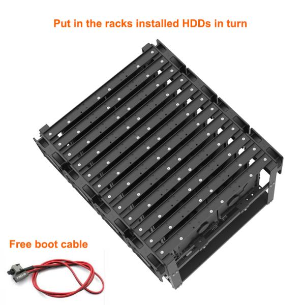 Newest 24 HDDs Mining Rig Frame Open Air Chia Coin Mining Machine Easy Assembly
