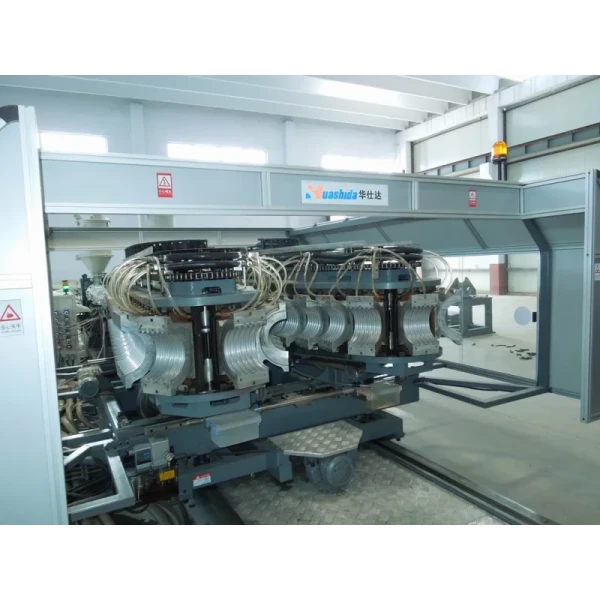 Automatic HDPE/PP Double Wall Corrugated Pipe Line 600kg/h Capacity