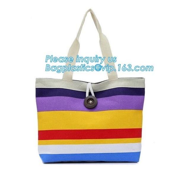 Fashion zipper shoulder bag heavy duty canvas tote bag shopping canvas bag with PP webbing strap bagease bagplastics pac