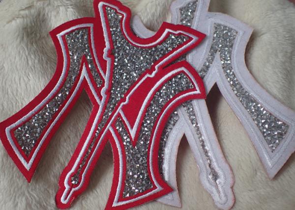 Buy Iron On Backing Stone Custom Embroidered Patches With Handmade at wholesale prices