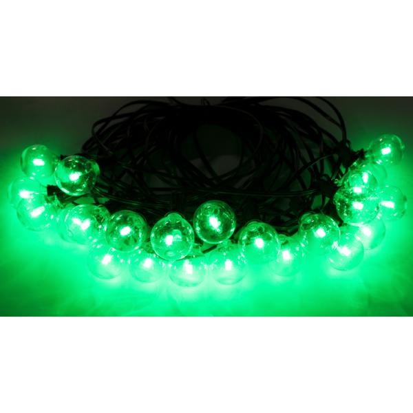 Color Changing Outdoor String Lights RGB LED String Lights G40 Globe Bulbs Dimmable Waterproof String Lights Remote Control