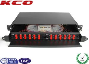 Quality Drawer Fiber Optic Terminal Box Rack Mountable Patch Panel With FC adapter for sale