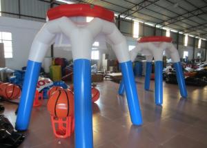Quality Tall Airtight Inflatable Basketball Game , Outdoor Game Inflatable Basketball Hoop 2.2mH for sale