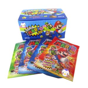 Quality Super Mario Tasty Candy Powder With 3D Puzzle Mixed Fruit Flavor Candy Stick Sweets for sale