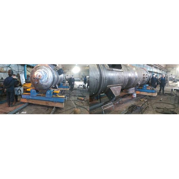 CE 40 T Bolt Adjustment Pipe Supports Stands With Steel Material Rollers Wireless Control Box