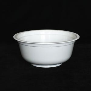 China Food Grade 980 Ml White Disposable Bowls PP 32 Oz Disposable Soup Bowls on sale
