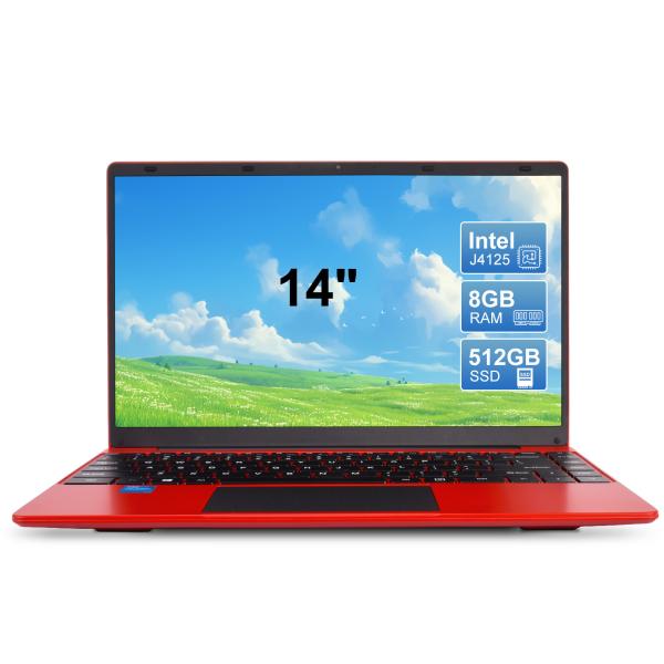Buy Portable 14" Windows 11 Laptop Computer Intel Celeron J4125 Quad Core Processor 2.7GHz at wholesale prices