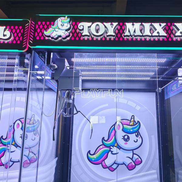 Playfun Hot Sale Arcade Game Machine 960 Xxl Coin Operated Transparent Mix Toy Claw Crane Doll Machine