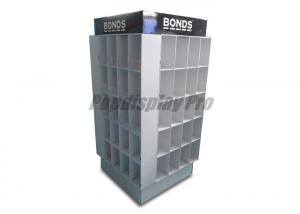 China Store Floor Standing Cardboard Pallet Display Lightweight With 80 Pockets on sale