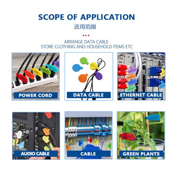Nylon Hook And Loop Fastener Customizing Hook And Loop Tape For Data Cable Storage