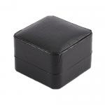 Custom Logo Cufflink Gift Box Promotional PU Leather Black Make TPB-018