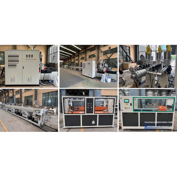 Plastic PPR Pipe Extrusion Line ABB Inverter Double Screw Various Diameter