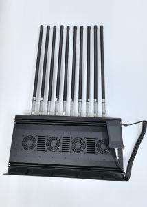 Quality High Power 360W Indoor 12 Channels WiFi Cellphone GPS Signal Jammer With 10-200m Jamming Range for sale