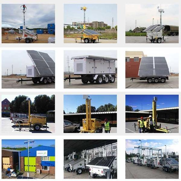 Mobile Lighting Combined Solar And Wind Energy System 20 Years Design Life