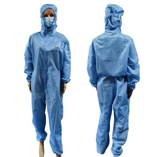 Anti Static Washable Polyester Carbon Fiber ESD Workwear