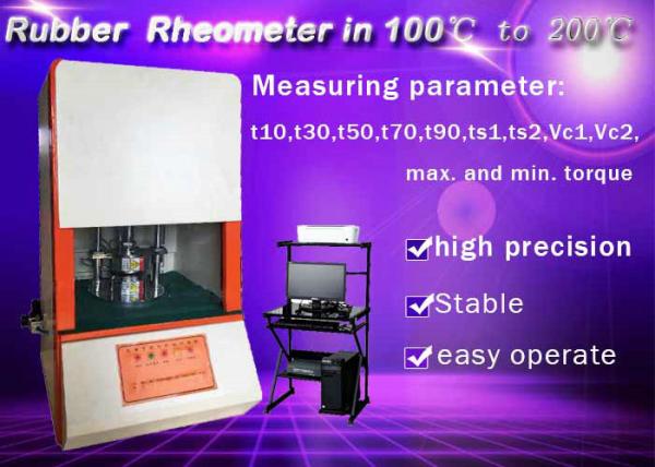 Buy Multi Function Rubber Testing Instruments Vulcanizing Time Measuring Device Rubber Rheometer at wholesale prices