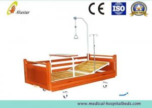 China Wooden Style Home Care Medical Hospital Beds With Lift Pole One Crank Ward (ALS-M109) on sale