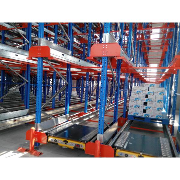 High Density Storage Radio Shuttle Pallet Runner Rack System For Supermarket / Storage