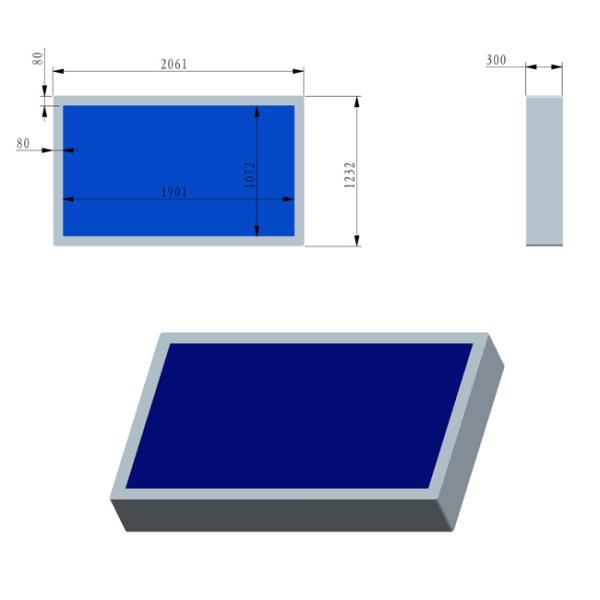 Customized 3840×2160 Transparent Lcd Display 86 inch Cabinet