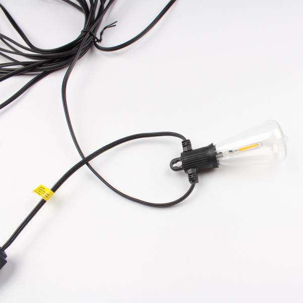 25Ft 50ft 100f ST38 String Light Clear Bulbs Fairy String Waterproof IP44 Patio String Light Outdoor New Year Wedding Decorative