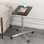 Black Metal Laptop Standing Desk with Mini Bar Counter and Customizable Desktop