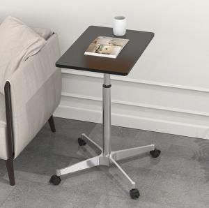 Black Metal Laptop Standing Desk with Mini Bar Counter and Customizable Desktop Color