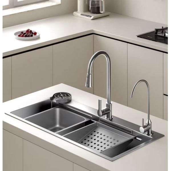 Undermount & Top Mount Compatible Premium Handcrafted Single Kitchen Sink - Polished Chrome Finish & Deep Basin Capacity | Custom Basin Depth