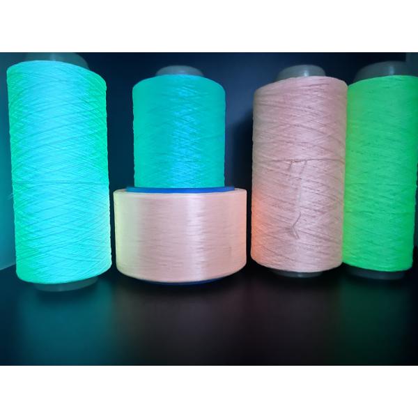 450D Glow In The Dark Knitting Yarn Polyester for Weaving Sweater