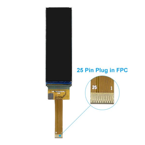 2.98 Inch Bar Type TFT, 170x320 30 Pins MCU SPI Interface, IC ST7789 Driving