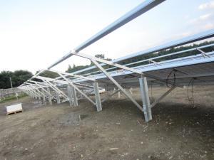 Quality Aluminum AL 6005- T5 Solar Ground Mount System Open Ground Solar Energy Frame for sale