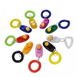 Quality Pet Training Clicker plastic colourful dog clicker for training Dog trainer wholesale for sale