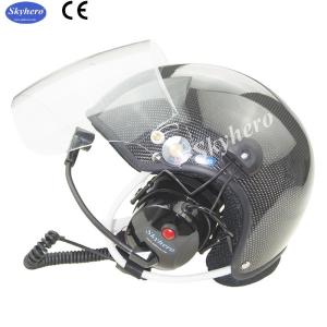 Carbon fiber Paramotor helmet PPG helmet with high noise cancel headset EN966
