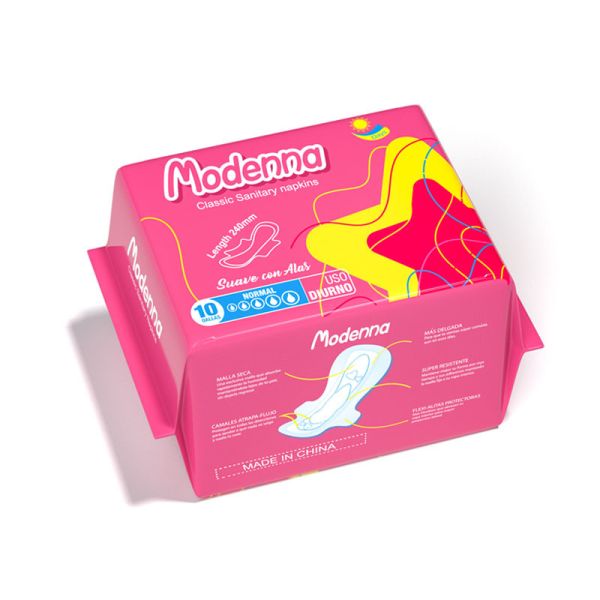 Winged Maxi Daily Use Sanitary Pads 245mm Anion Chip Menstrual Sanitary Pads